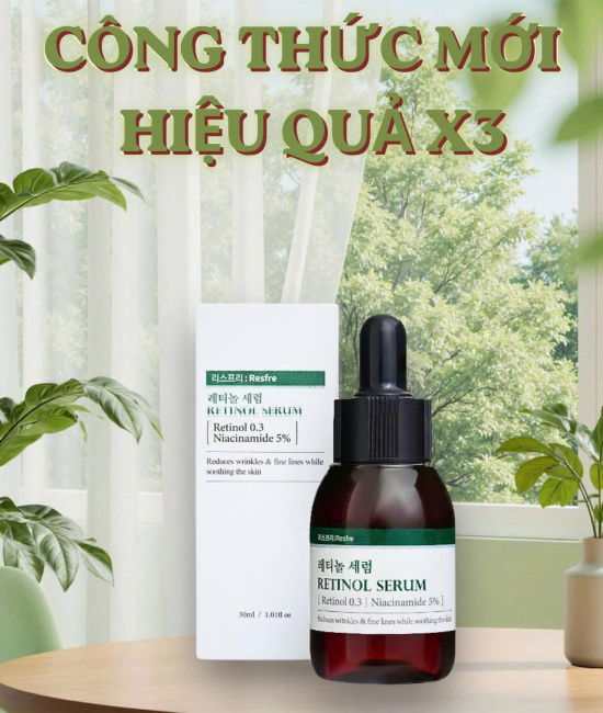 Resfre Retinol Serum 30ml - Phiên bản cải tiến