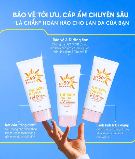 The Skin Rapha Sun Cream SPF50+\PA++ 60ml 